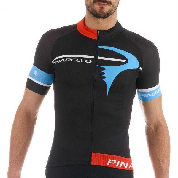 2016 Pinarello Fahrradbekleidung Radtrikot Schwarz Rot blau R8JY4